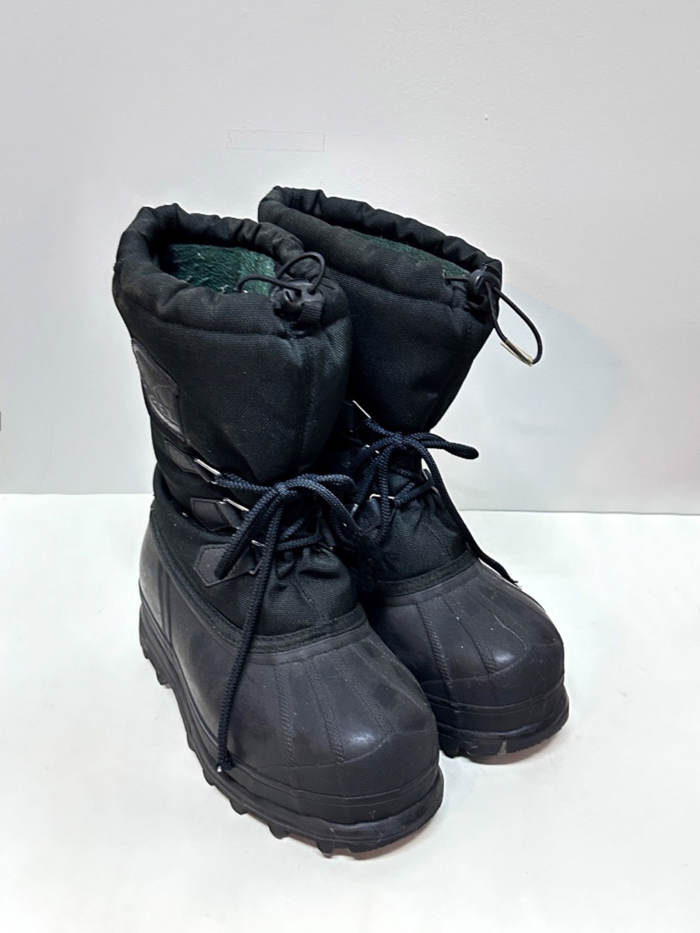 SOREL Youth Glacier Boots Size 5 Black Waterproof Winter NY1582-010 Women's 6.5